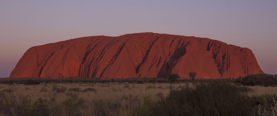 Uluru - zonsondergang