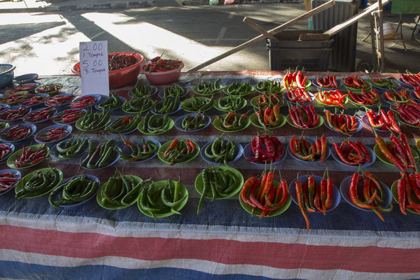 Kuching - markt (verkeerde dag)