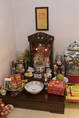 Hanoi altaartje in een willekeurige winkel