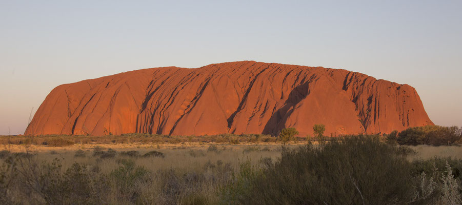 Uluru - zonsondergang