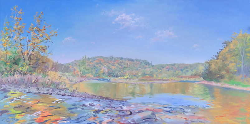Autumn Wide 24 x 48" Oil on Linen 2020