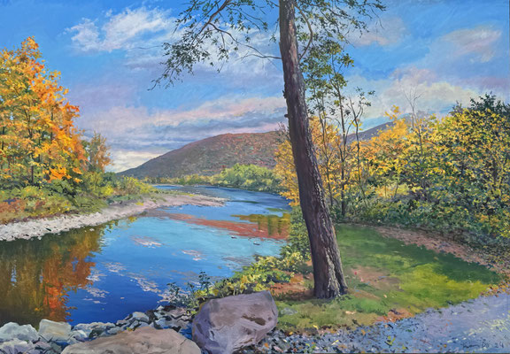 Immense Autumn 56 x 80" Flashe on Canvas 2024