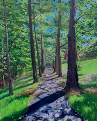 Hill Pathway BLC 30 x 24" oil on linen 2022