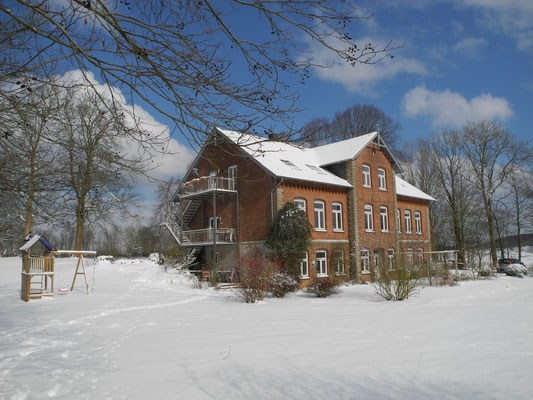 Landhaus Nordangeln im Winter