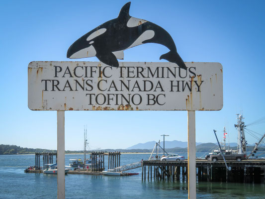 Tofino - offizielles Ende des Trans Canada Highway