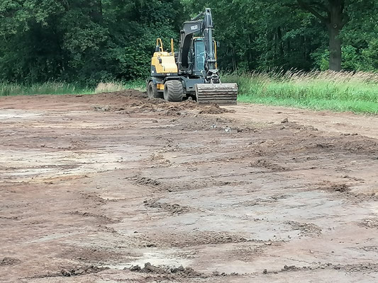 Graafmachine in actie.