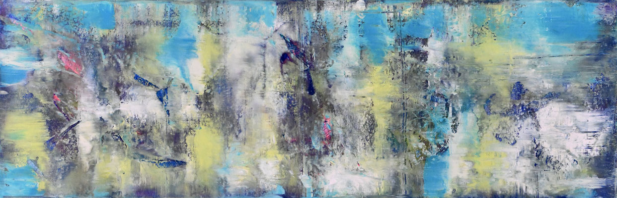 Acryl Spachtel 120x40x4 cm  Hochkant oder Querhängung