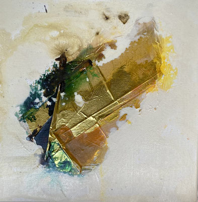Acryl mit Goldfolie   30x30 cm  nicht mehr verfügbar