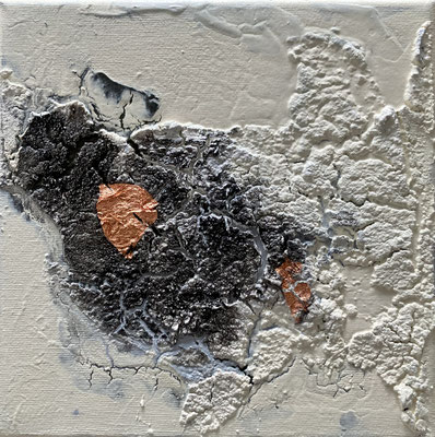 Acryl/Beize mit Marmormehl   20x20 cm