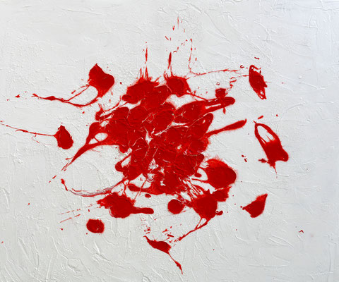 Acryl auf Marmormehl  120x100x4 cm