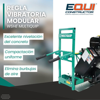 Regla Vibratoria Modular para Concreto WSHE MULTIQUIP Marca CIPSA