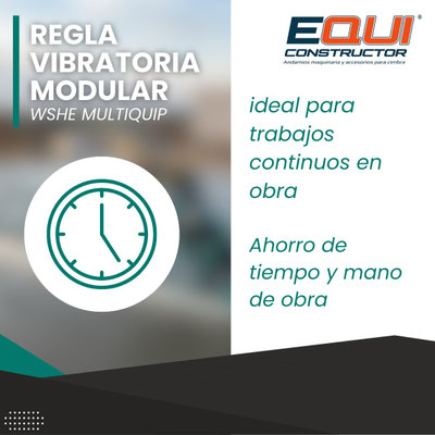 Regla Vibratoria Modular para Concreto WSHE MULTIQUIP Marca CIPSA