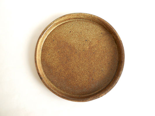 ◯わら灰　丸平皿（25×2cm）