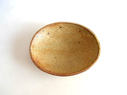 わら灰　アーモンドボウル（17×13.5×5㎝）