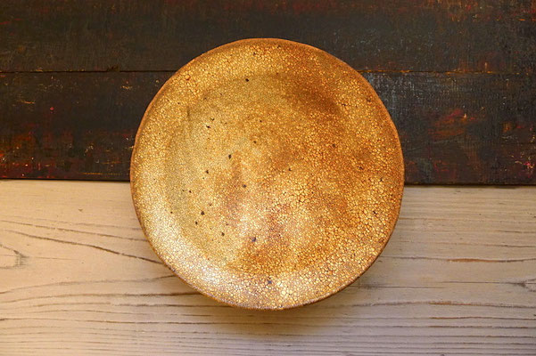 ◯わら灰　リム深皿（24×6cm）