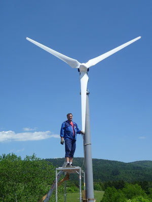 Referenzanlage Antrais Windturbine