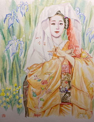 24：京舞井上流「六段くずし」祇園甲部（18×26㎝）