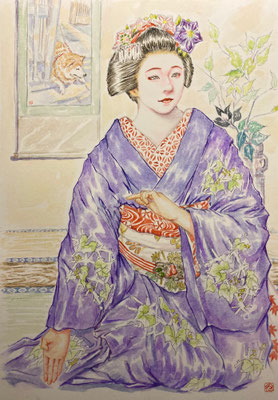 41：京舞井上流「祇園小唄」祇園甲部（18×26㎝）