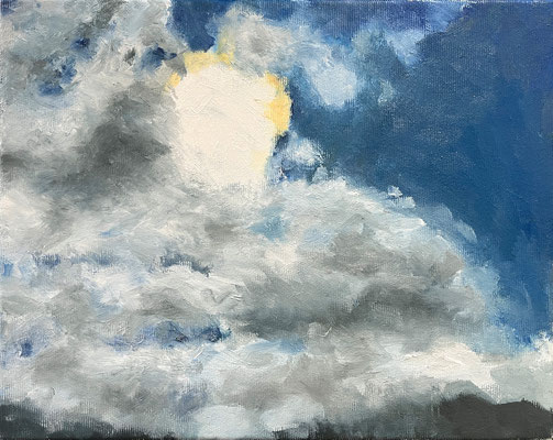 Beate SUN IS SHINING Ölfarbe auf Leinwand 24 X 30 cm | Foto: Günter Wintgens