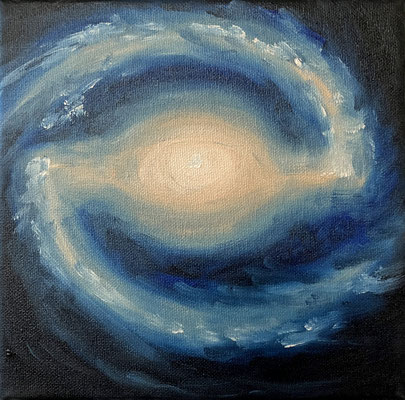 Ben BEN'S UNIVERSUM 5 Ölfarbe auf Leinwand 20 x 20 cm | Foto: Günter Wintgens