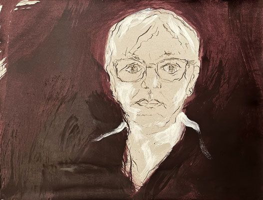 Lisa SELBST I Ölkohle, Tempera, Acryl auf Karton 47,7 x 62,6 cm | Foto: Günter Wintgens