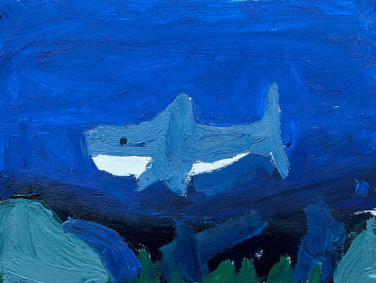 Sami IN DER TIEFE Ölfarbe auf Papier 24 x 32 cm | Foto: Günter Wintgens