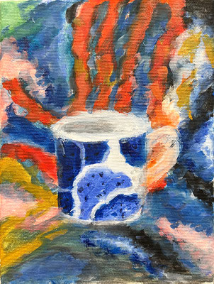 Henrik Tasse II Ölfarbe auf Leinwand 24 x 18 cm | Foto: Günter Wintgens
