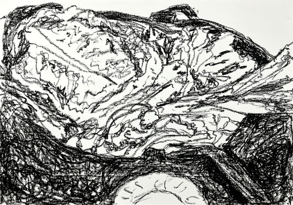 Sarah ÜBERFLUSS Sennelier Ölpastellkreide 44 x 63 cm | Foto: Günter Wintgens
