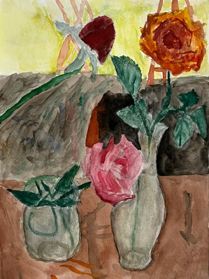 Ole KUNSTROSEN Aquarell 32 x 24 cm | Foto: Günter Wintgens