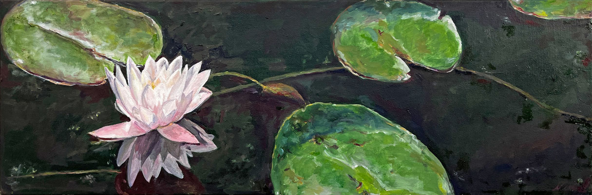 Reinhild SCHÖNHEIT Ölfarbe auf Leinwand 30 x 90 cm | Foto: Günter Wintgens