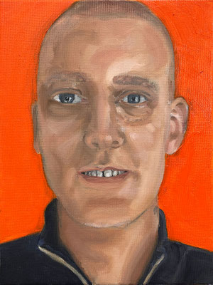 David KLEINER HÄUPTLING Ölfarbe auf Leinwand 40 x 30 cm | Foto: Günter Wintgens