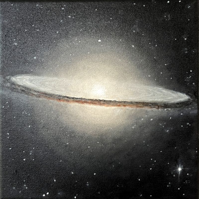 Ben BEN'S UNIVERSUM 6 Ölfarbe auf Leinwand 20 x 20 cm | Foto: Günter Wintgens