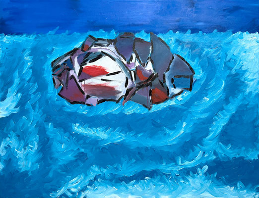 Lina IM EISMEER (KARIBISCHE ART) Ölfarbe auf Leinwand 81 X 104,5 cm | Foto: Günter Wintgens