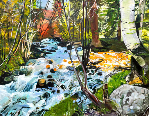 Sigrun BEAVER CREEK Ölfarbe auf Leinwand 110 x 140 cm | Foto: Günter Wintgens