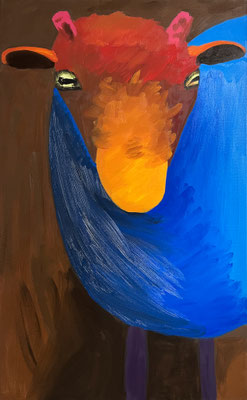Aaron SCHNABELSCHAF Ölfarbe auf Leinwand 105 x 65 cm | Foto: Günter Wintgens