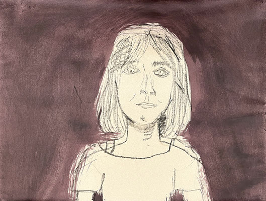 Enna SELBST II Ölkohle, Tempera, Acryl auf Karton 47,7 x 62,6 cm | Foto: Günter Wintgens