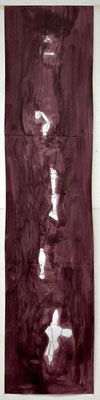 Ole BIG MAN Skizze Bleistift, Acrylfarbe auf Papier 192 x 44 cm | Foto: Günter Wintgens