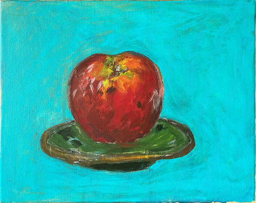 Lisa APFEL KARIBISCH Acrylfarbe auf Leinwand 24 x 30 cm  | Foto: Günter Wintgens