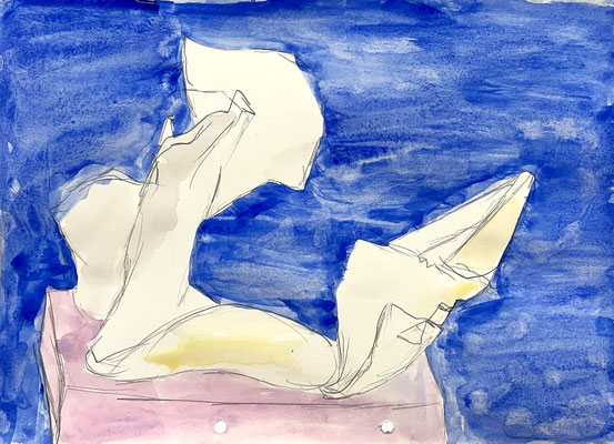 Lara ICHWEISSNICHTWAS#1 Aquarell 21,5 x 29,5 cm | Foto: Günter Wintgens