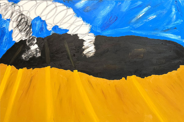 Aaron INFERNO, WESTF. Ölfarbe auf Leinwand 80 X 120 cm | Foto: Günter Wintgens