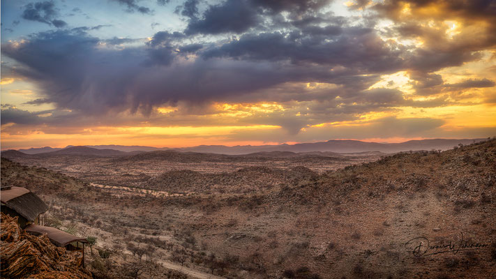 sunrise etambura kaokoveld namibia