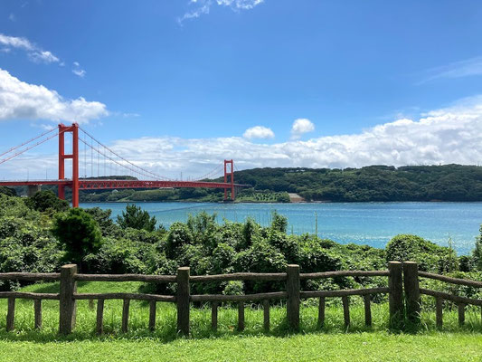 鮮やかな赤、青、緑