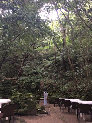萩の厳島神社にある風穴