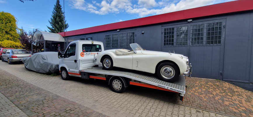 De Jaguar is door Adam veilig ontvangen binnen 48 uur na vertrek