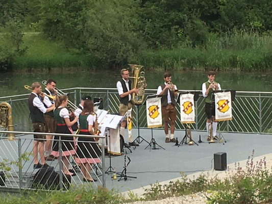 Sommerkonzert Seebühne - BierFasslBlosn; Foto: S. Lösch