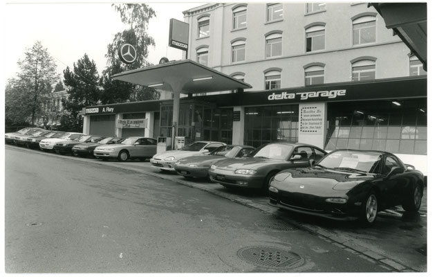 Die Delta Garage in den 1980ern Jahren (Quelle unbekannt).