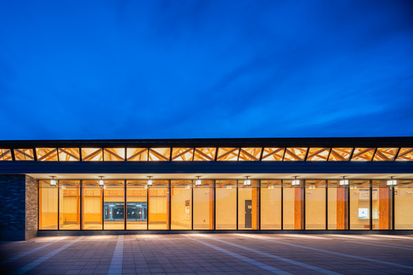 2025'  登別駅舎 -HOKKAIDO- （Architect:蘆⽥暢⼈建築設計事務所+パシフィックコンサルタンツ)　Photo by Yasuhiro Nakayama