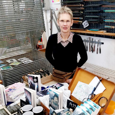 Katy Buchholz 2026 beim Tag der Druckkunst inn der Craftschöpferey.