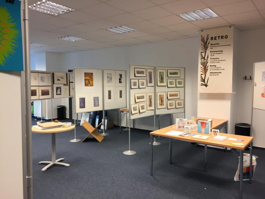 Raum beim Druckgrafik-Festival 2018.