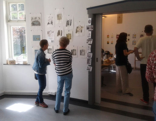 Druckgrafik-Festival Besucher.